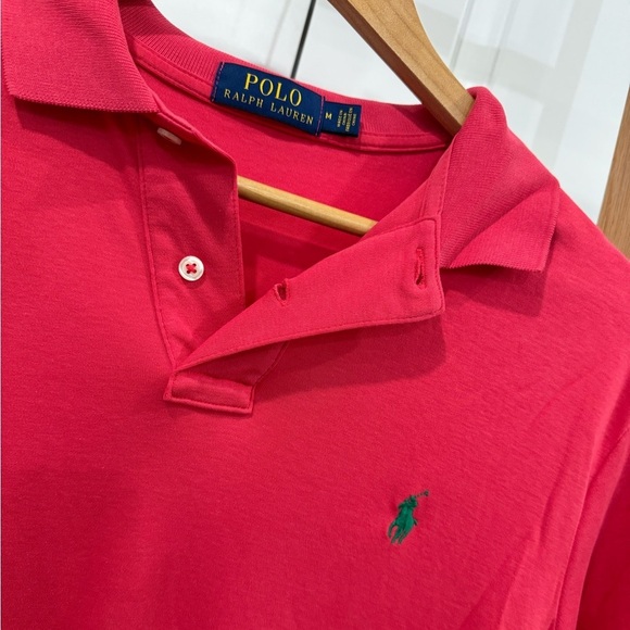 Polo by Ralph Lauren Cotton Polo‎  Shirt - Watermelon - Size M - Picture 2 of 3